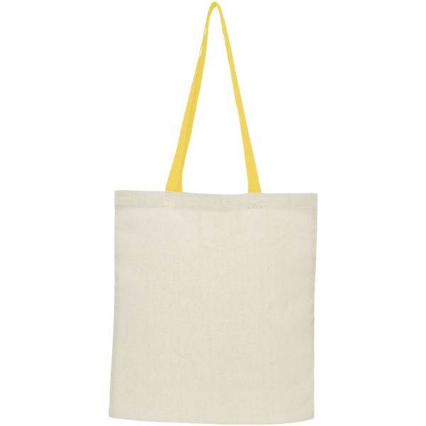 Obrázky: Přírodní nákupní taška, žluté držadla, BA 100g, Obrázek 2