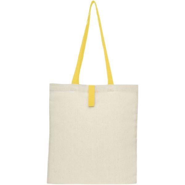 Obrázky: Přírodní nákupní taška, žluté držadla, BA 100g, Obrázek 6