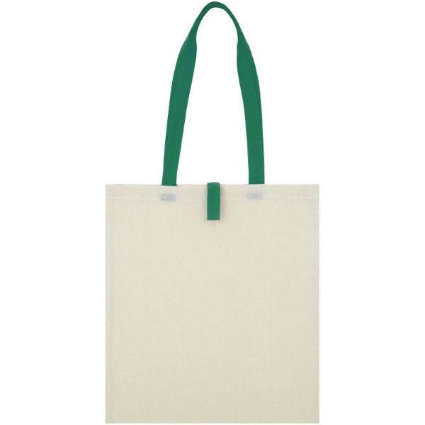 Obrázky: Přírodní nákupní taška, zelené držadla, BA 100g, Obrázek 7