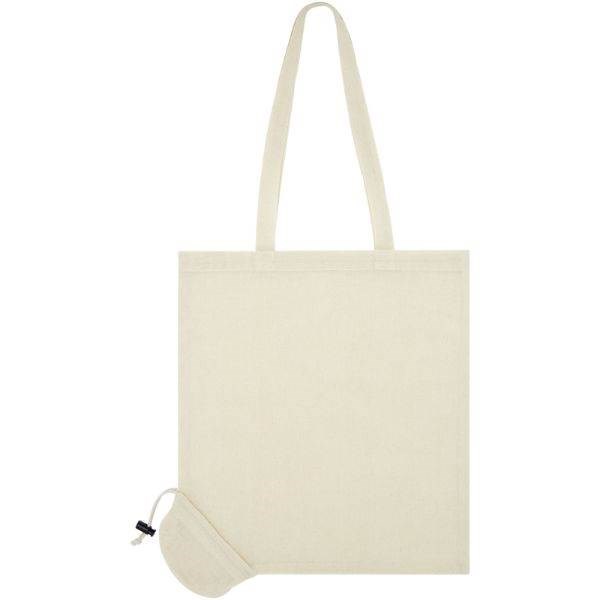 Obrázky: Skládací nákupní taška z bavlny 100 g, přírodní, Obrázek 7