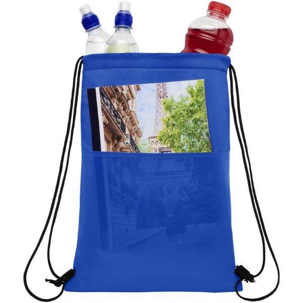 Obrázky: Středně modrá chladicí taška/batoh na 12 plechovek, Obrázek 3
