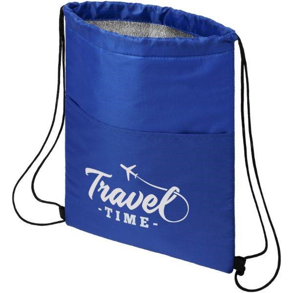 Obrázky: Středně modrá chladicí taška/batoh na 12 plechovek, Obrázek 5