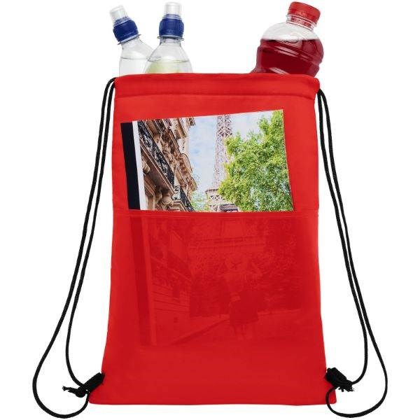 Obrázky: Červená chladicí taška/batoh na 12 plechovek, Obrázek 3