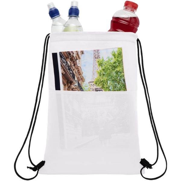 Obrázky: Bílá chladicí taška/batoh na 12 plechovek, Obrázek 3