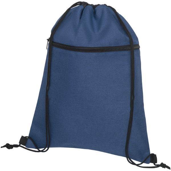 Obrázky: Nám. modrý/černý melanž batoh s kapsou na zip, Obrázek 1