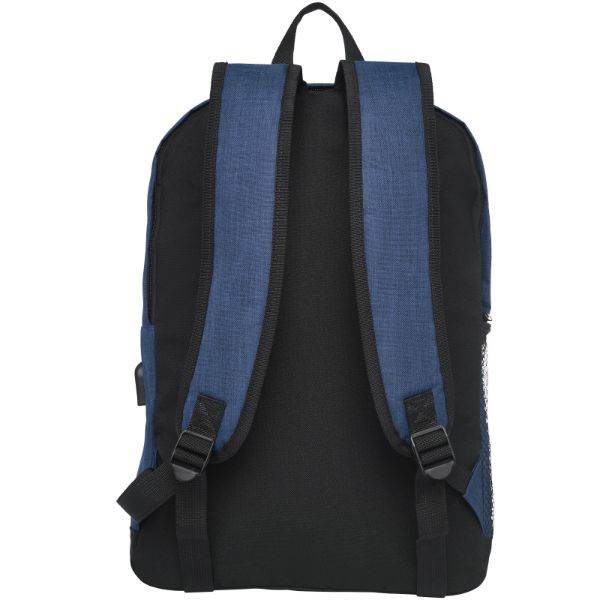 Obrázky: Nám. modrý/černý melanž batoh na notebook 15,6