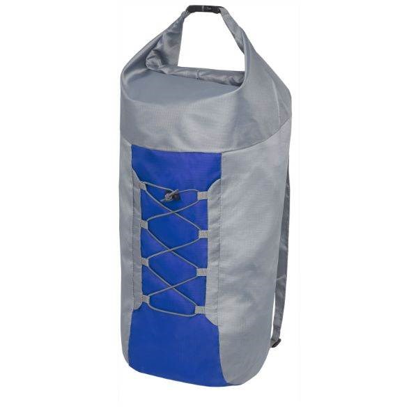 Obrázky: Lehký skládací batoh šedo/modrý, Obrázek 1