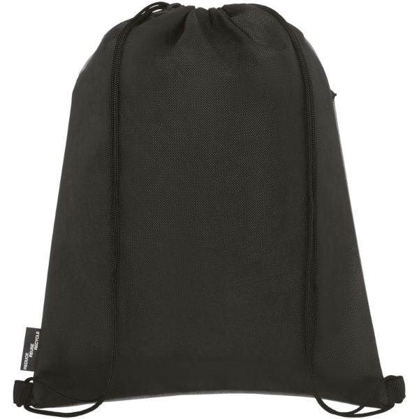 Obrázky: Šedo/černý melanž batoh, kapsa na zip, z RPET, Obrázek 2