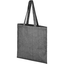 Obrázky: Černá nákupní taška, z recykl. BA a PES 210 g