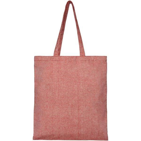 Obrázky: Červená nákupní taška, z recykl. BA a PES 210 g, Obrázek 2
