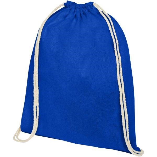 Obrázky: Středně modrý batoh z bavlny 140 g/m²