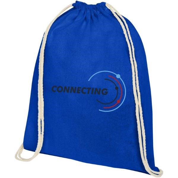 Obrázky: Středně modrý batoh z bavlny 140 g/m², Obrázek 5