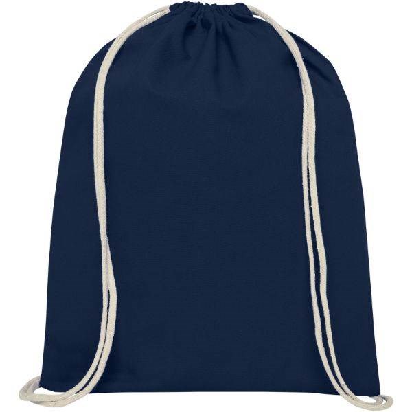 Obrázky: Námořně modrý batoh z bavlny 140 g/m², Obrázek 2