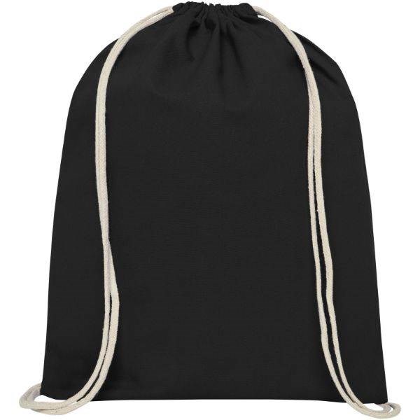 Obrázky: Černý batoh z bavlny 140 g/m², Obrázek 2