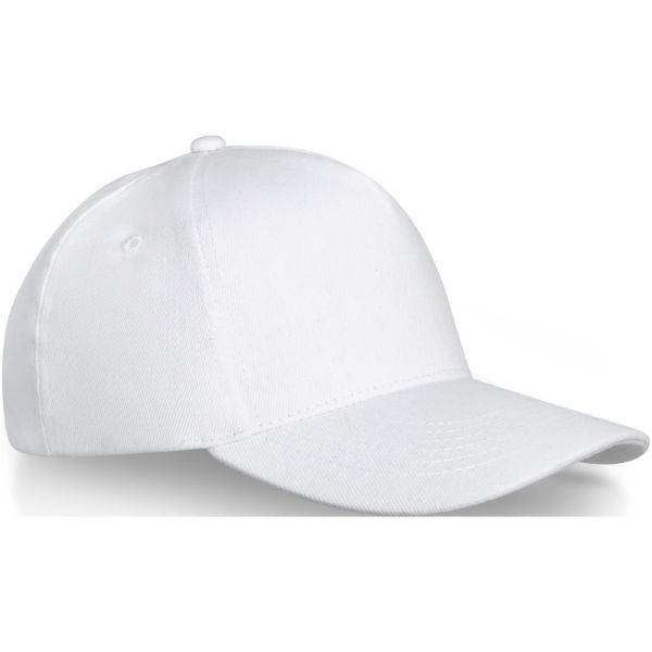 Obrázky: Bílá 5panelová čepice s kovovou přezkou, Obrázek 5