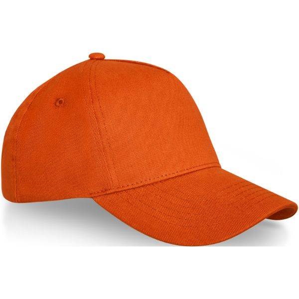 Obrázky: Oranžová 5panelová čepice s kovovou přezkou, Obrázek 5