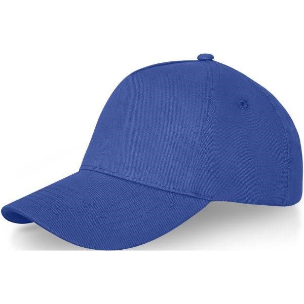 Obrázky: Středně modrá 5panelová čepice s kovovou přezkou, Obrázek 1
