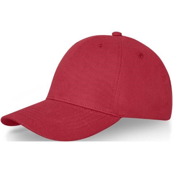 Obrázky: 6panelová čepice s kovovou přezkou, červená, Obrázek 1