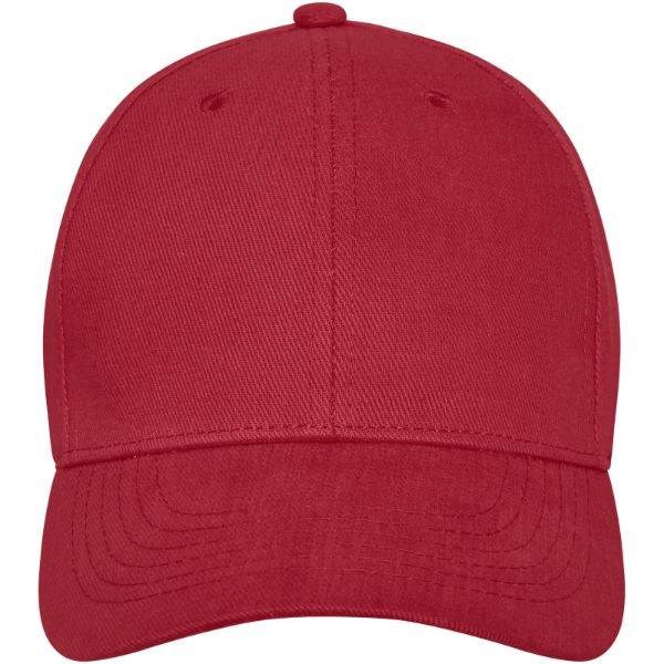 Obrázky: 6panelová čepice s kovovou přezkou, červená, Obrázek 3
