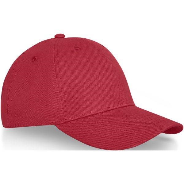 Obrázky: 6panelová čepice s kovovou přezkou, červená, Obrázek 5