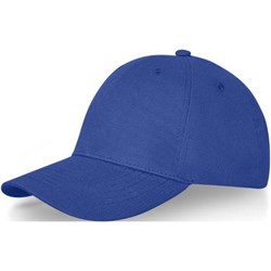 Obrázky: 6panelová čepice s kovovou přezkou, středně modrá