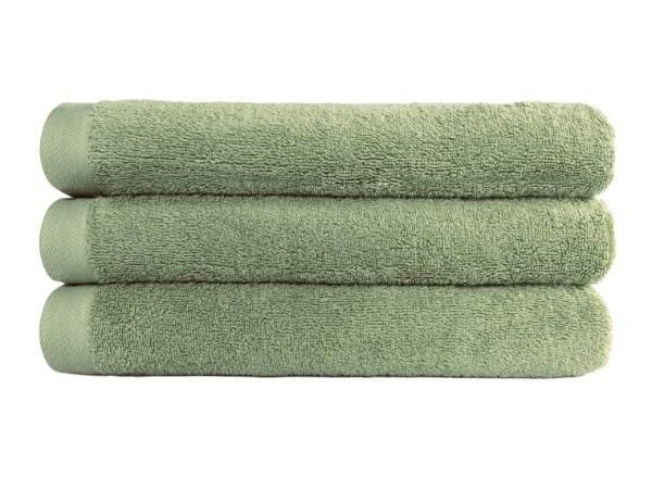 Obrázky: Zelený froté ručník BIO-REGO, gramáž 450 g/m2