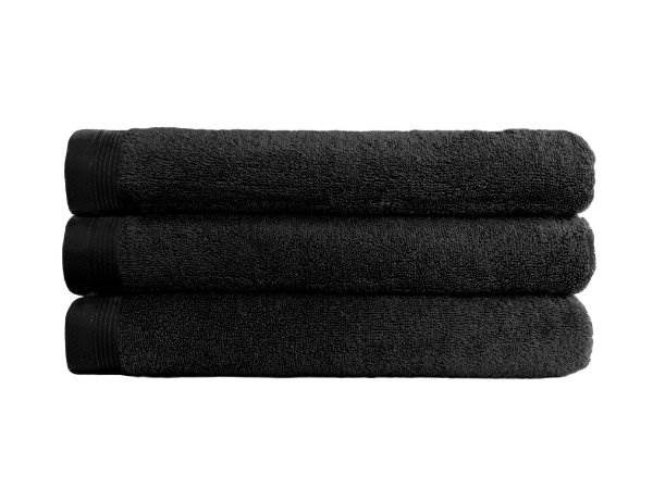 Obrázky: Černý froté ručník ELITY, gramáž 400 g/m2