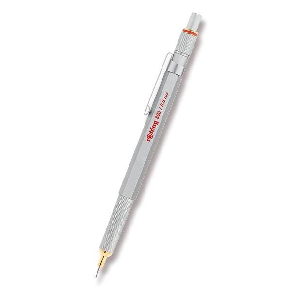 Obrázky: Stříbrná mikrotužka 0,7mm - Rotring 800