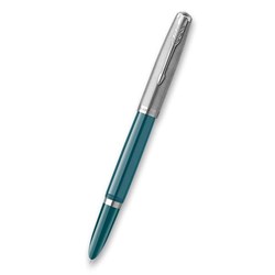 Obrázky: Parker 51 Teal Blue CT, plnicí pero, hrot F