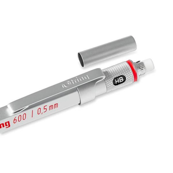 Obrázky: Stříbrná mikrotužka 0,5mm - Rotring 600, Obrázek 3