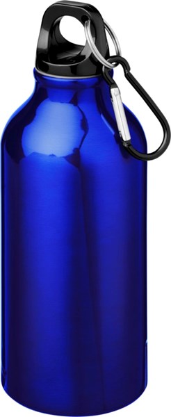 Obrázky: Modrá hliníková láhev 0,4 litru s karabinou