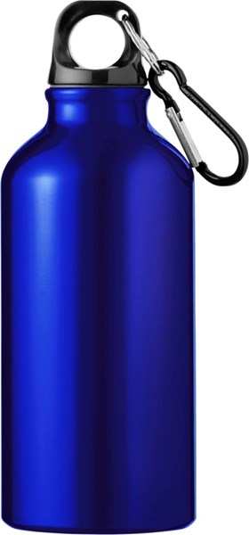 Obrázky: Modrá hliníková láhev 0,4 litru s karabinou, Obrázek 2