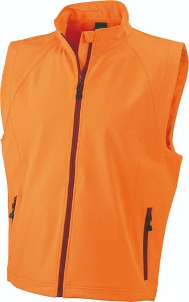 Obrázky: Oranžová softshellová vesta J&N 270, pánská L