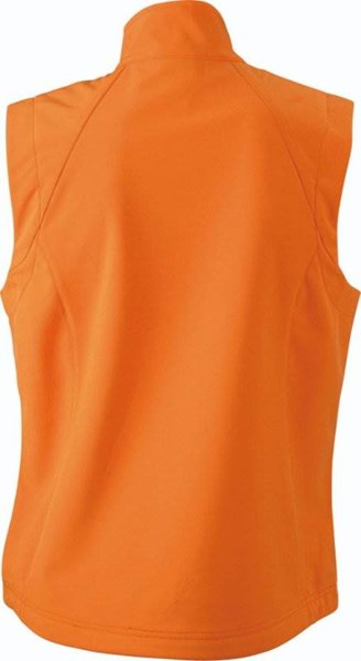 Obrázky: Oranžová softshellová vesta J&N 270, dámská S, Obrázek 2