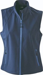 Obrázky: Námoř.modrá softshellová vesta J&N 270, dámská M