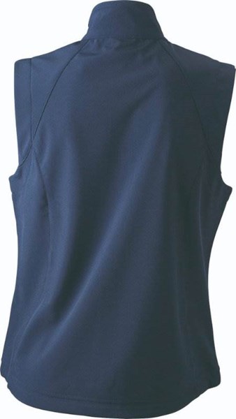 Obrázky: Námoř.modrá softshellová vesta J&N 270, dámská XL, Obrázek 2