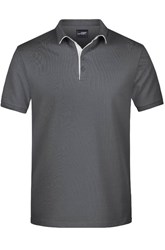 Obrázky: Pánské Polo STRIPE J&N 240 antracitové/ bílá L