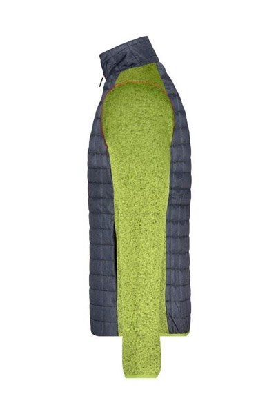 Obrázky: Pán. melír.bunda s plet.rukávy,zelená/antracit XL, Obrázek 3
