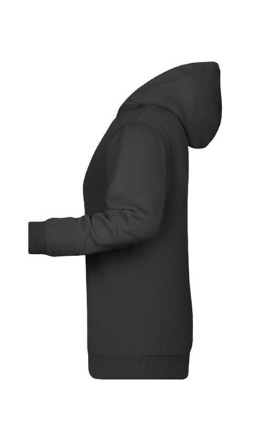 Obrázky: Dámská mikina s kapucí J&N 280 černá XL, Obrázek 3