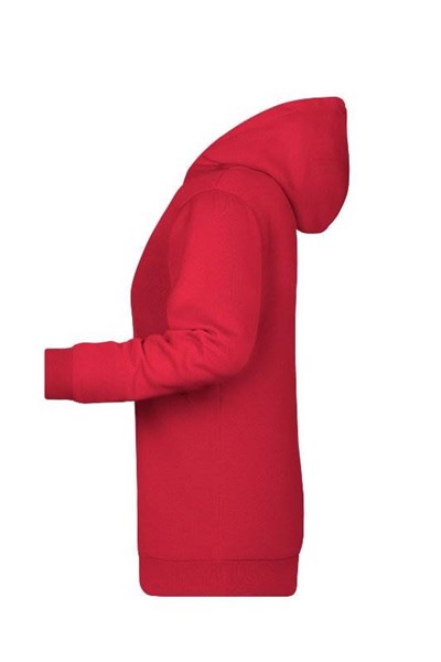 Obrázky: Dámská mikina s kapucí J&N 280 červená XS, Obrázek 3