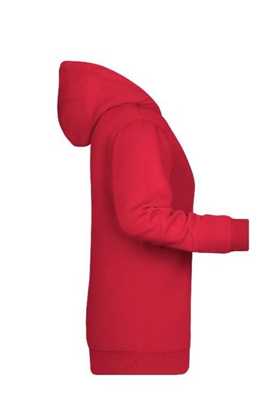 Obrázky: Dámská mikina s kapucí J&N 280 červená XS, Obrázek 4