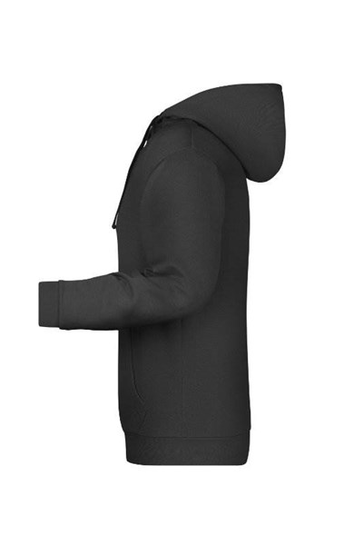 Obrázky: Pánská mikina s kapucí J&N 280 černá XL, Obrázek 3