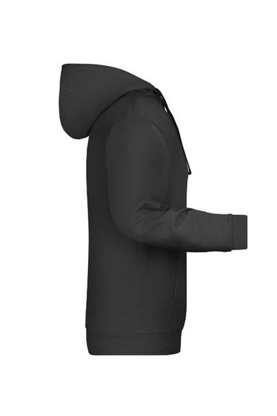 Obrázky: Pánská mikina s kapucí J&N 280 černá XL, Obrázek 4