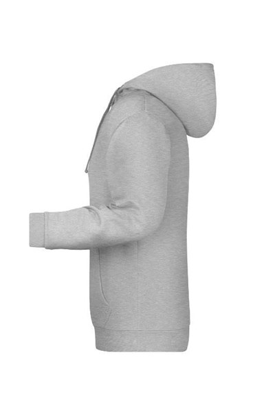 Obrázky: Pánská mikina s kapucí J&N 280 šedý melír XL, Obrázek 3