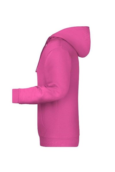Obrázky: Pánská mikina s kapucí J&N 280 růžová XL, Obrázek 3