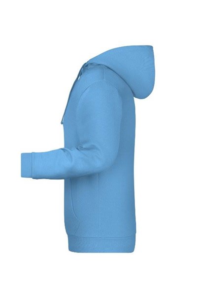 Obrázky: Pánská mikina s kapucí J&N 280 nebesky modrá XL, Obrázek 3