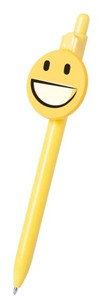 Obrázky: Žluté kuličkové pero se smajlíkem, velký úsměv, Obrázek 2