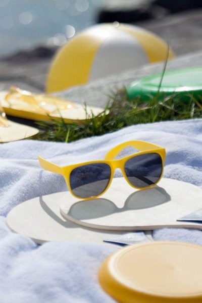Obrázky: Dětské sluneční brýle s UV400 ochranou, žluté, Obrázek 3