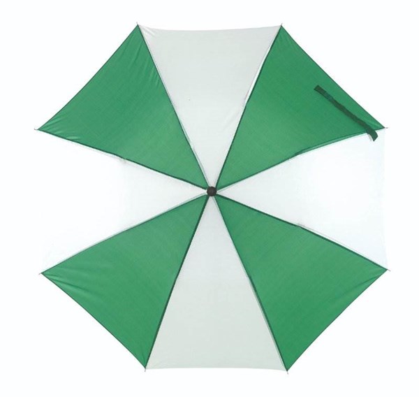 Obrázky: Dvoudílný skládací deštník, bílo zelený, Obrázek 2