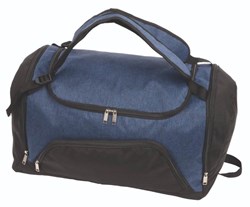 Obrázky: Sport. taška/batoh se třemi vnějšími kapsami, modrá